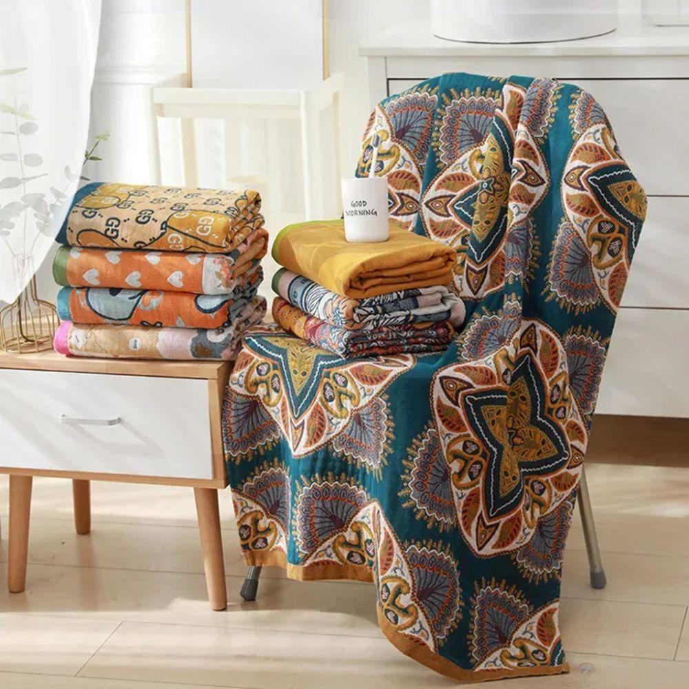 

Cotton Beach Towel Thickened Face Towel Swimming Bathrobe Shower Towels Adult