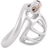 Stainless Steel Small Male Chastity Device Ergonomic Design Cock Cage S245 (1.77 Inch / 45mm)