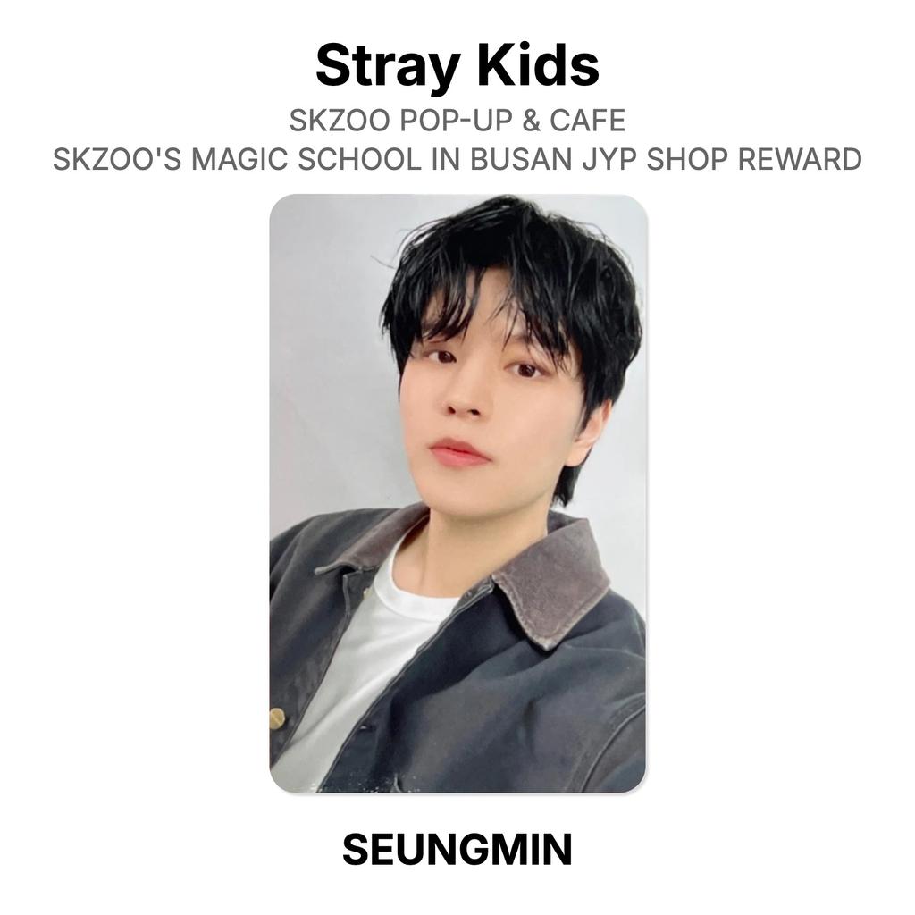 Stray Kids SKZOO POP-UP & CAFE SKZOO'S MAGIC SCHOOL IN BUSAN JYP SHOP REWARD Official Photocard