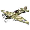 New WWII UK MK9 Spitfire Fighter Military Aircraft Soldier Building Blocks Sets Airplane Model Dolls Brick Kids Toys Gifts