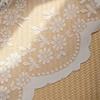 Half Sheer Lace Curtain With Florals Styles Window Dressing Solution Soft Filtering Home Decoration