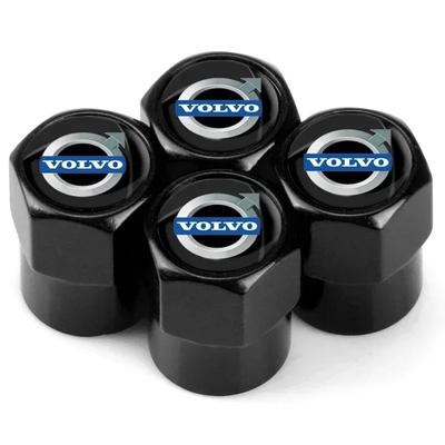 4Pcs Metal Car Tire Valve Caps for XC40 XC60 XC90 S60 S90 V50 Anti-dust Wheel Valve Stem Cover Auto Exterior Accessories