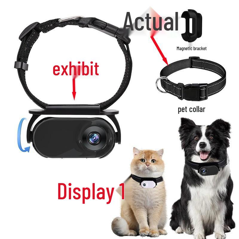 Cross-border Thumb Action Pet Cam: Vlog, Direct Record, Sports & Cycling Collar Camera