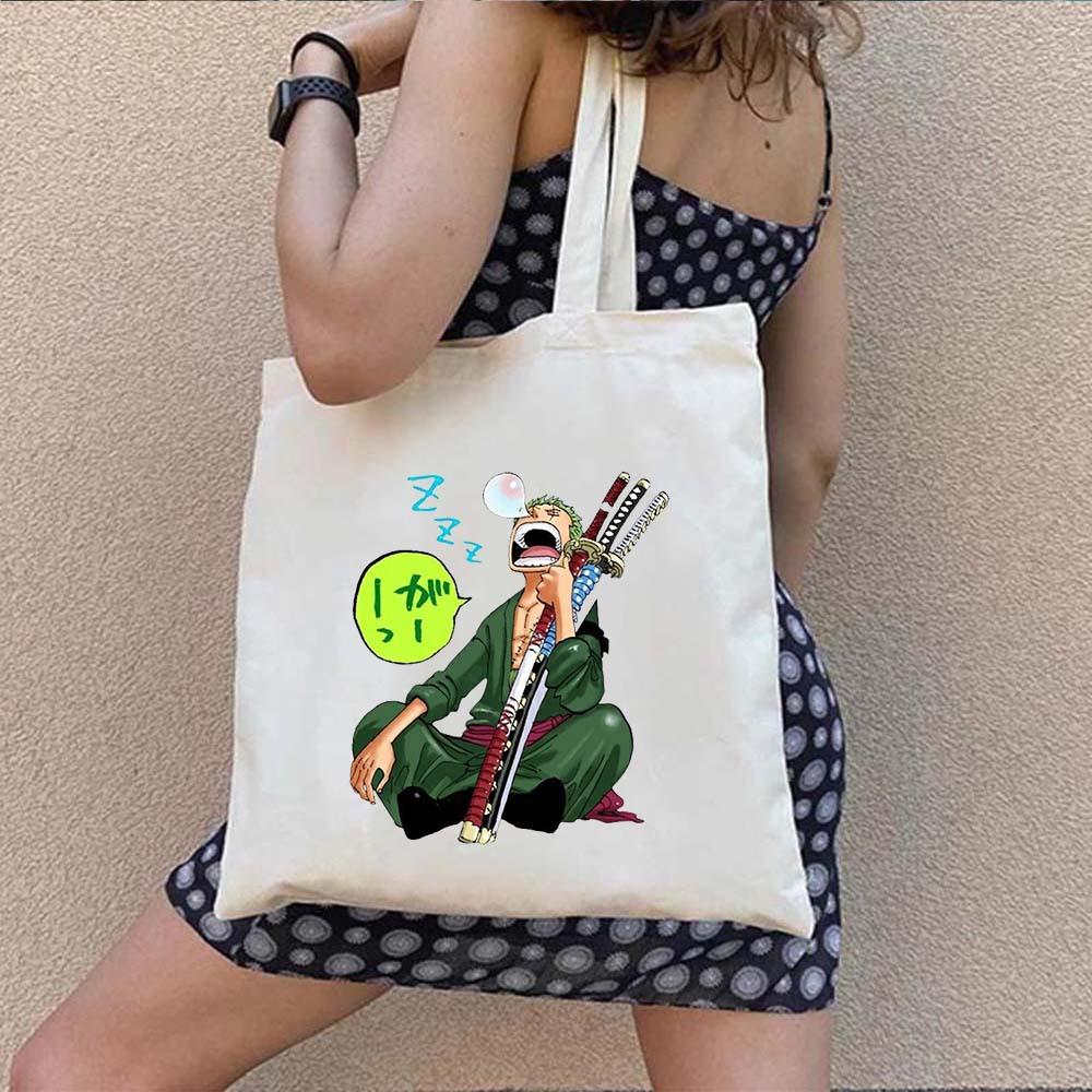 One Piece Luffy Aufdruck ein Schulter Canvas Tasche 7540
