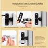 1SET Anti-theft Buckle Door Buckle Sliding Door and Window Lock Latch Door Bolt Non-punching Casement Door Lock Door Latch Door Bolt