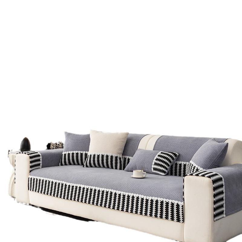 Chenille Textures Sofa Cover Universal Non-Slip Couch Cover Towel Sofa Protective Mats for Living Room Decoration Sofa Cushion