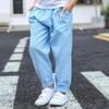 Summer Kids Loose Wide Leg Pants Linen Lantern Sleepwear Boys Girls Casual