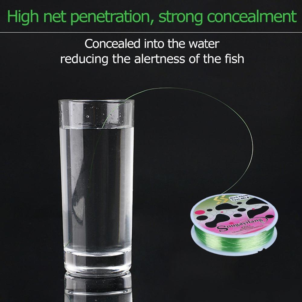 SOUGAYILANG Nylon-Angelschnur, 100 m, 11–48 lb, Seefischerboot-Angeln, schwimmende Linie, Monofilament-Karpfen-Angelschnur