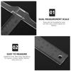 SAFIGLE 12-inch T-Square Ruler with Dual Scale, Plastic Drafting Ruler, Precision Measuring Tool for Architects, Students, and Engineers