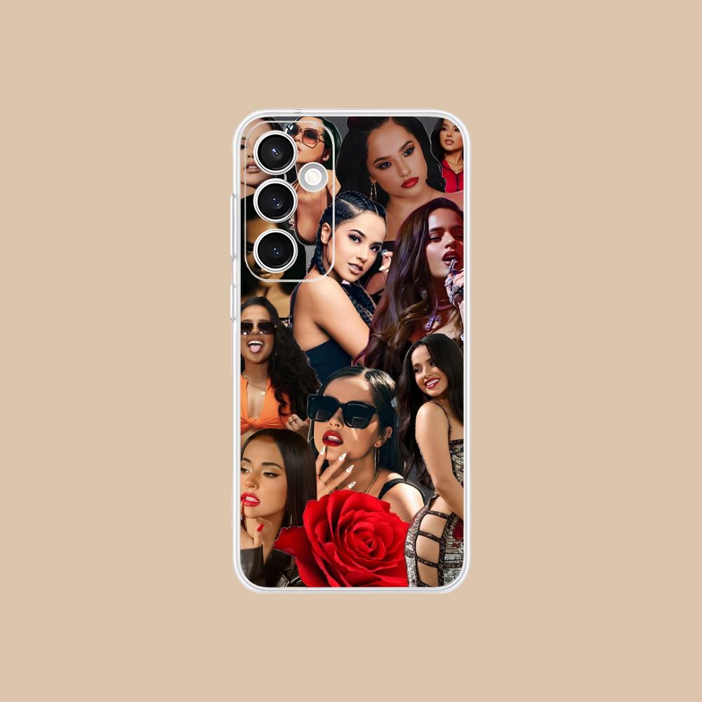 Fashion Becky G Clear Mobile Phone Case for Samsung Galaxy S25 S24 S23 S22 S21Plus FE Ultra Colorful Cover