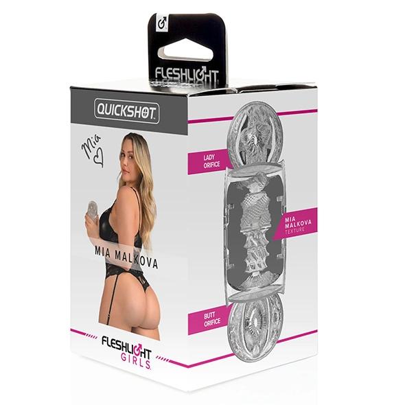 Fleshlight - Quickshot Mia Malkova Double Vagina and Anus Masturbator