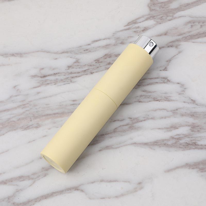 

10 мл Атомайзер для духов с поворотным механизмом и выдвижным распылителем, конфетного цвета – Высококлассный портативный стеклянный флакон-спрей жёлтый