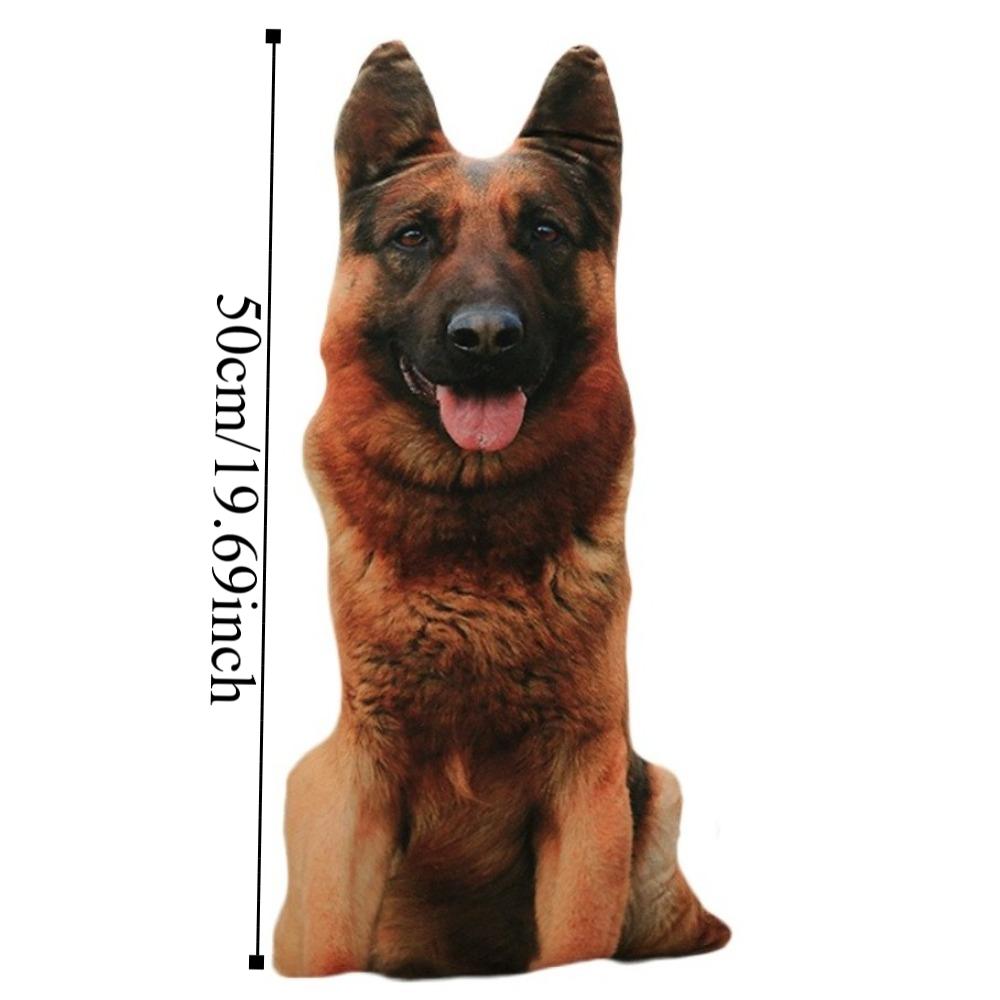 3D Realistic Printed Dog Plush Spotty Dog Plush Animal Toys Dog Pet Throw Pillow  Room Decor