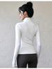 Women's Velvet Slim-Fit Jacket: Autumn/Winter Yoga, Quick-Dry, Long Sleeve Fitness Top