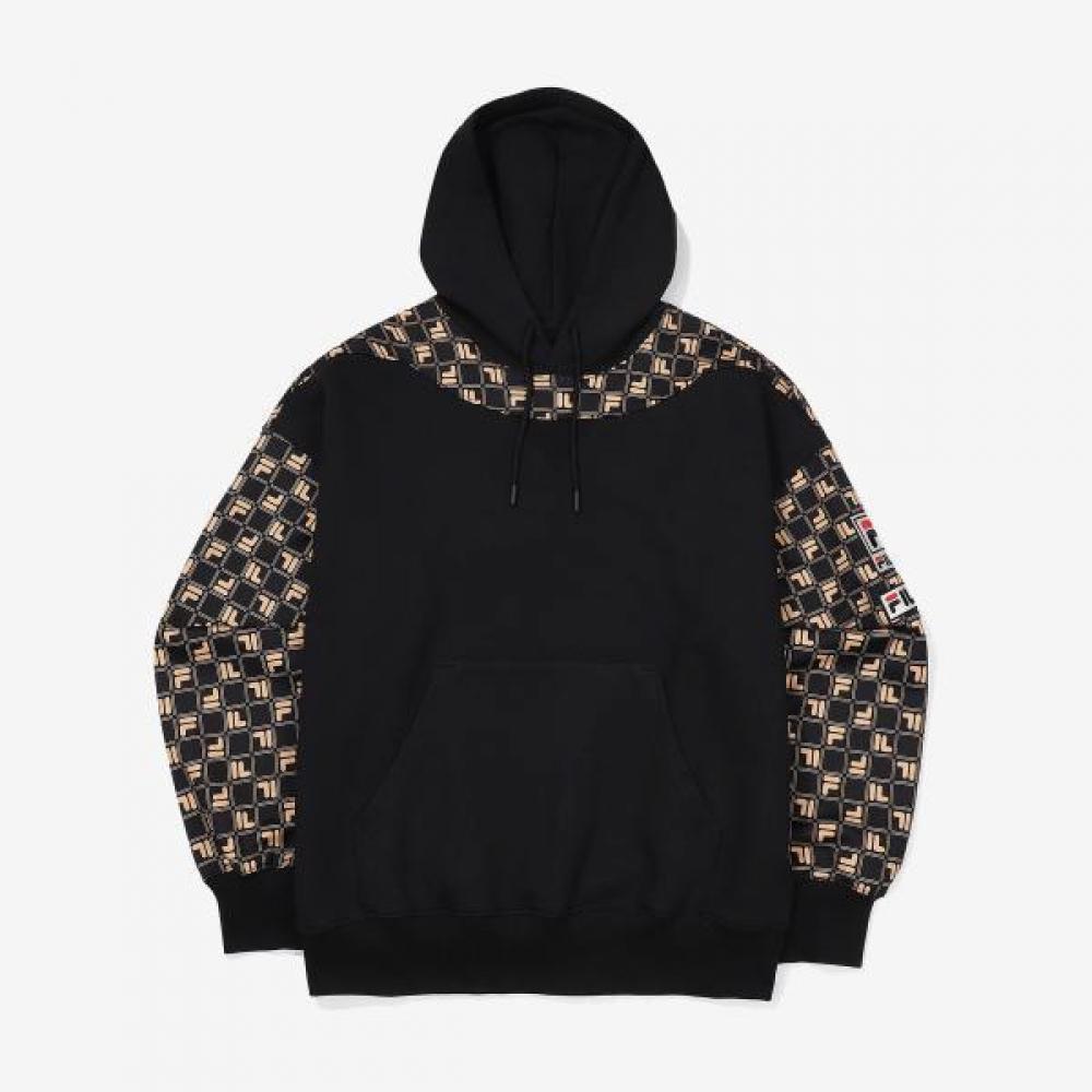 Fila Unisex Oversized Monogram Hoodie Fs2pof1118x Mao Braun/95