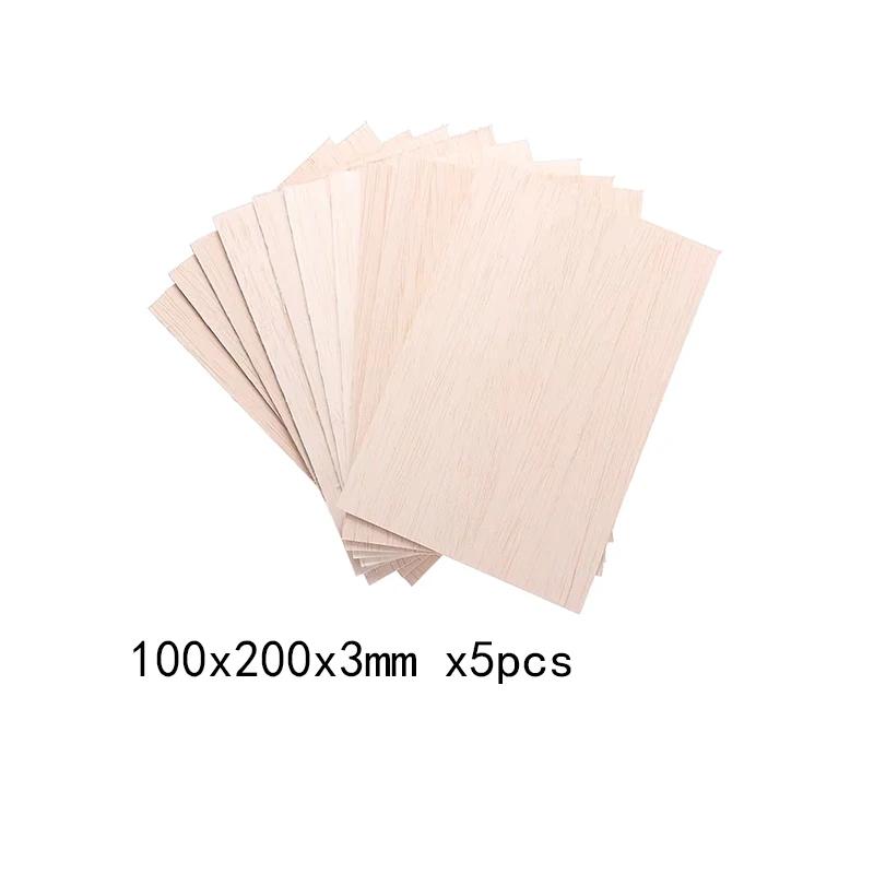 5-20 Stück Balsaholzplatten Furnier 100-300 mm Lang 1 mm/1,5 mm/2 mm/3 mm/4 mm/5 mm/6 mm/8 mm Dick Für Bastel-DIY-Projekt Holzmodellbau