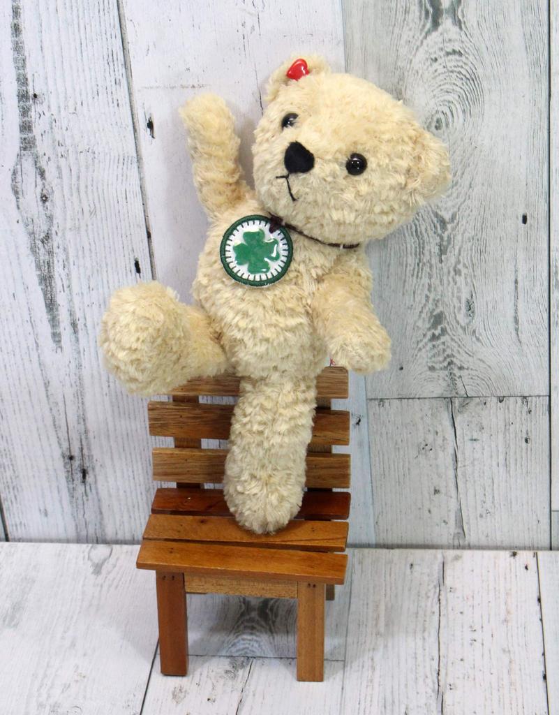 Shinada Happiness Bear Posing Plush Toy, Beige