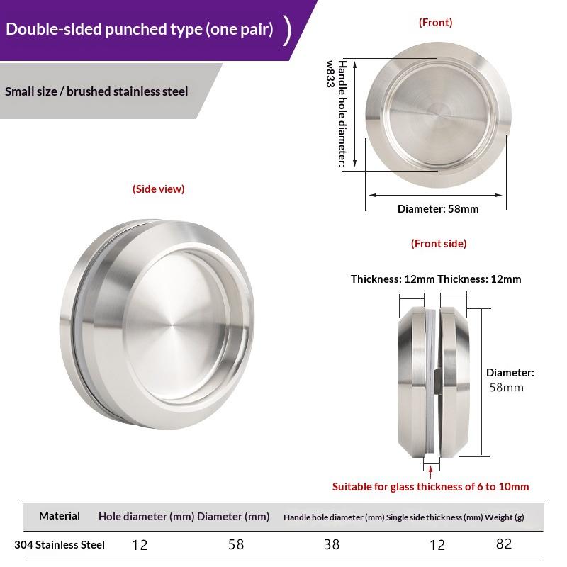 Multifunctional Stainless Steel Invisible Door Handle Concealed Sliding Cupboard Handles Embedded Furniture Handles Glass Doors
