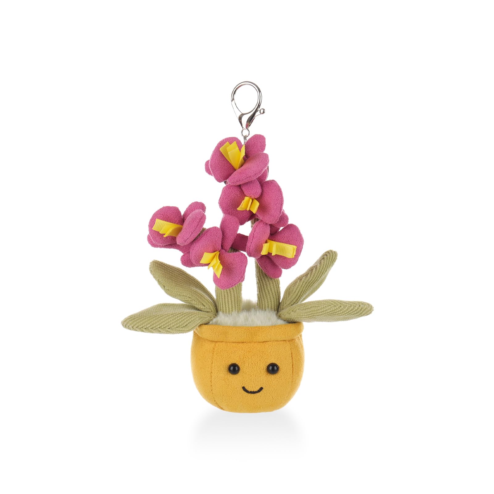 

Apricot Lamb Pink Butterfly Orchid Cute Soft Keychain Plush Perfect for Boys and Fits Kids Backpacks and 16cm Toy, Girls, Purses, розовый