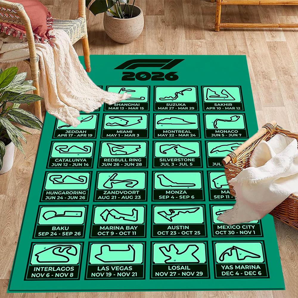Formelkalender Fußmatte Design für Spielzimmer Dekorieren Sie Zimmer Eingangsbereich Esszimmer Anti-Rutsch-Teppich Dekorieren Sie Büros Spirituelles Geschenk