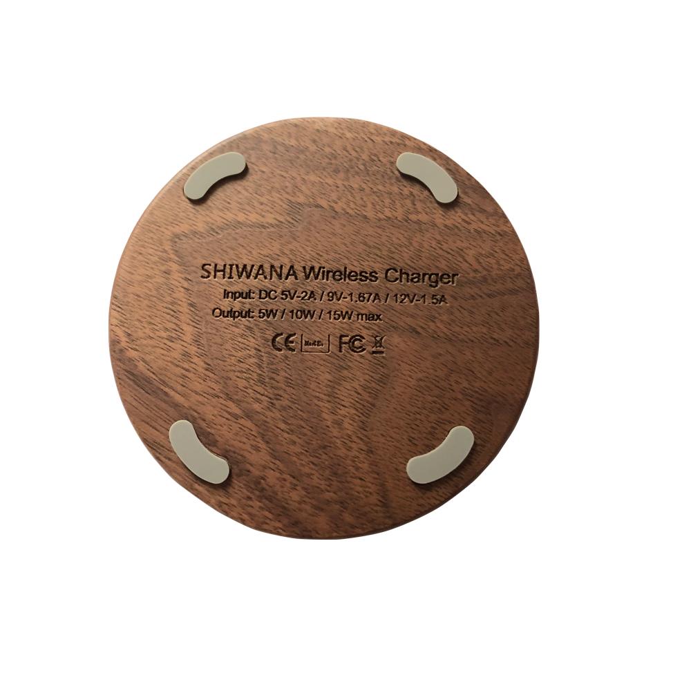 

Быстрая зарядка деревянного беспроводного зарядного устройства для мобильного телефона 15 Вт Макс. быстрая зарядка деревянного беспроводного зарядного устройства с устройствами с поддержкой QI