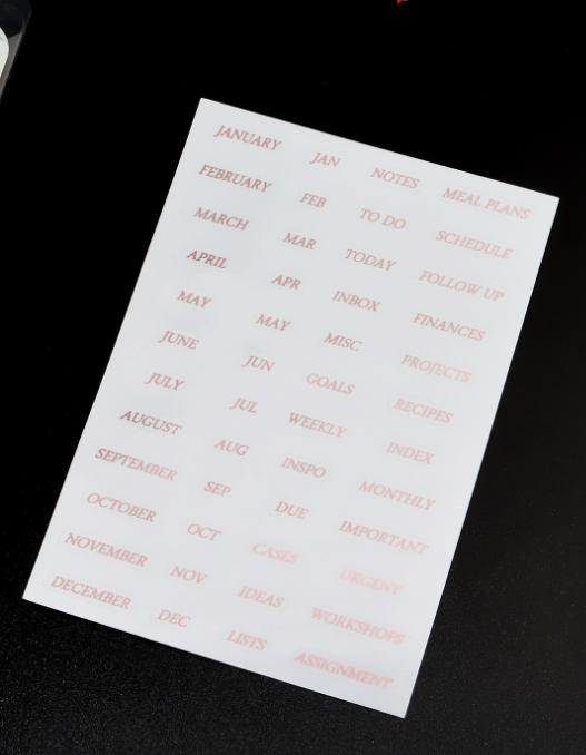 A5 A6 Transparent Paper Index Divider 6 Holes For Binder Planner Notebook Stationery Notebook Paper Divider Accessories