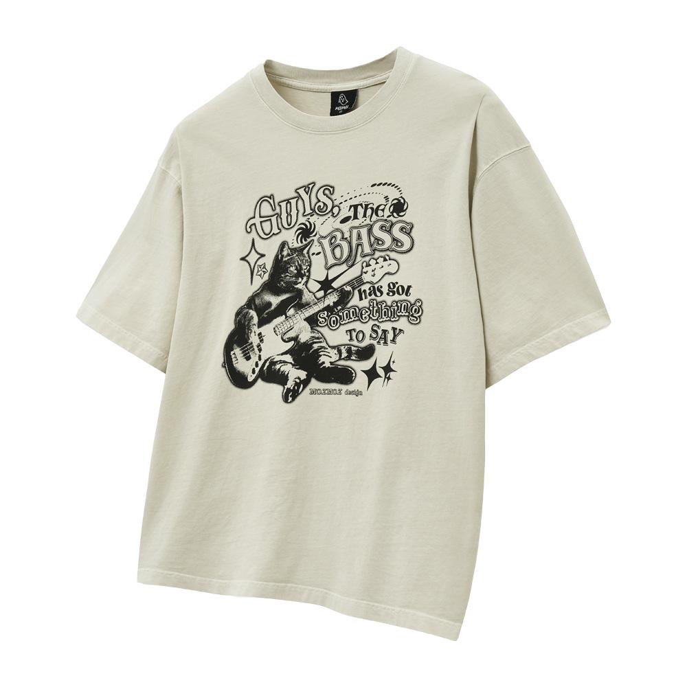 MOZMOZ [Set] Graphic Pigment Oversized Short Sleeve T-Shirt Part04