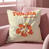 Hand Drawn Flowers Cushion Cover Multi-Scene Pillow Cover for Home & Car - Reversible, Soft & Durable for Daily Use