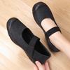 Summer breathable walking shoes large size women's shoes Velcro lightweight soft sole casual shoes