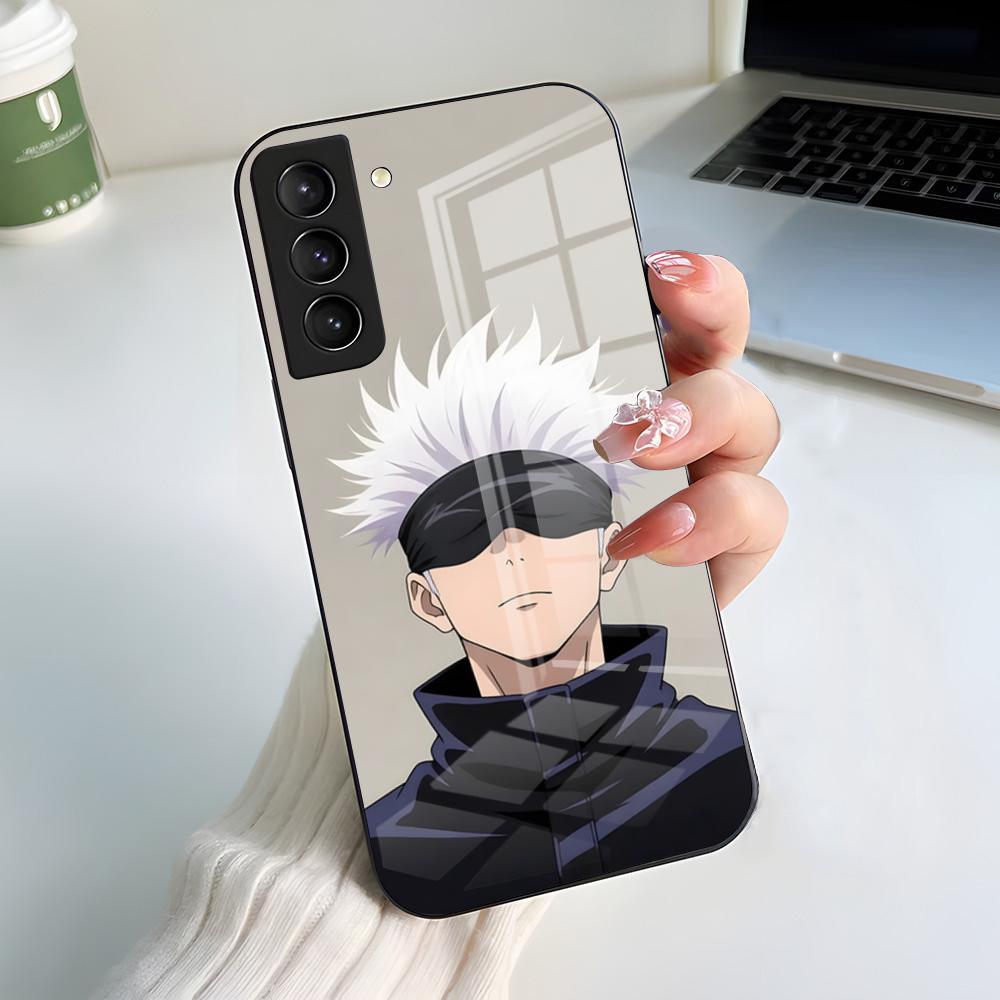 

Чохол для телефону J-Jujutsu K-Kaisen G-Gojo для Samsung A56 A36 A26 A16 A15 A25 A35 A55 A14 A34 A24 A54 Скляний чохол Samsung A14