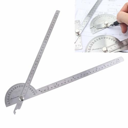 CarAngels Stainless Steel Goniometer, Durable Protractor, Angle Gauge, Angle Ruler, for Angle Measurement (Two 300mm Rods)