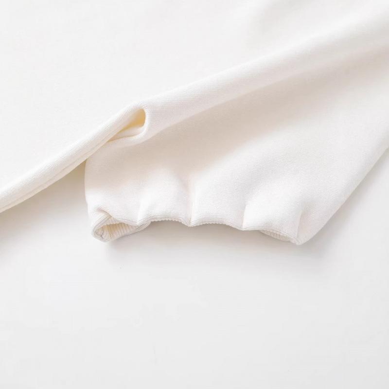 2026 Spring New European & American Style Puff Sleeve Pleated Top