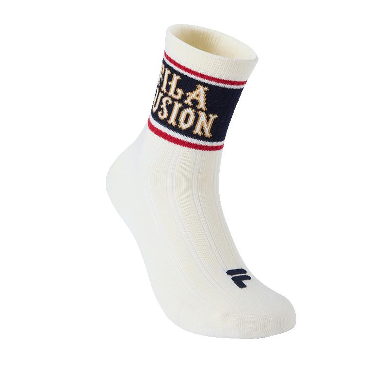 FILA FUSION Couple Mid-Tube Casual Sports Socks M