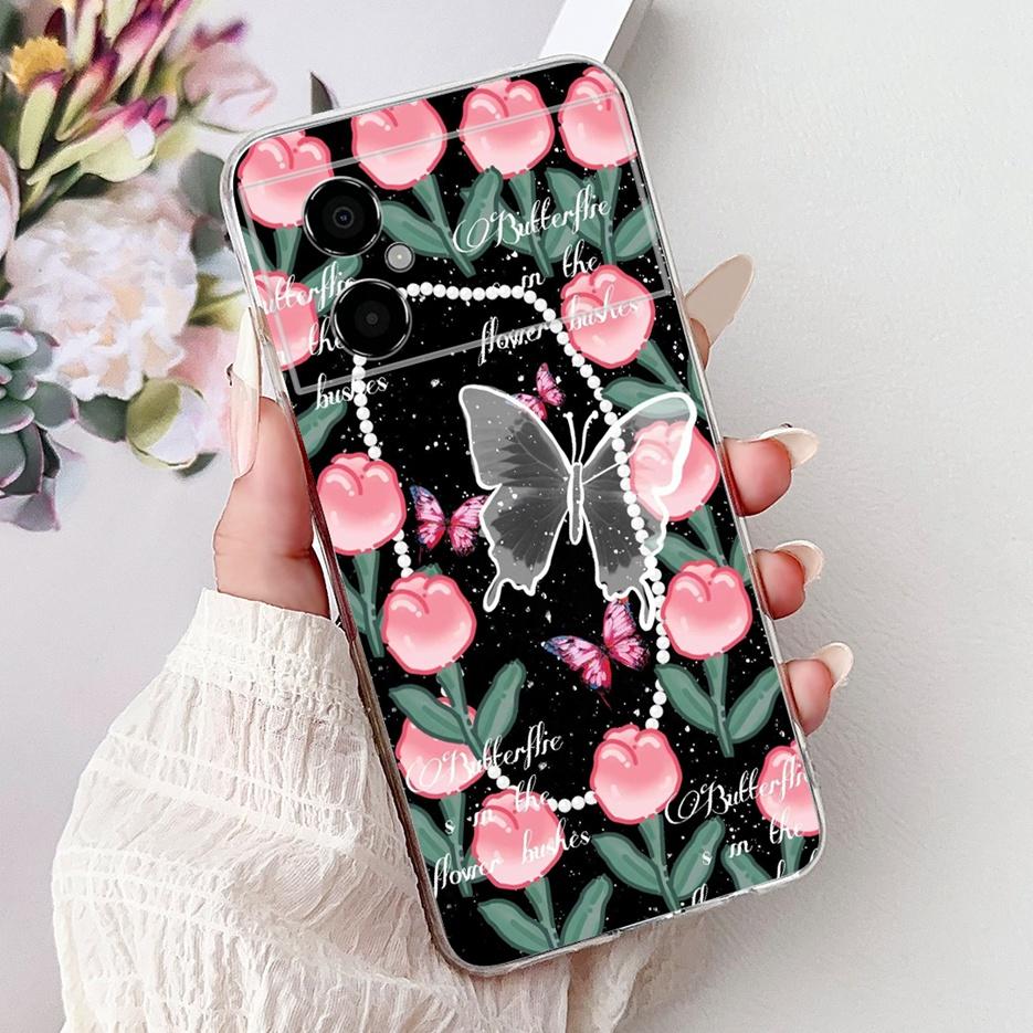 For Xiaomi Poco M4 5G Case New Luxury Painted Cover Liqiud Silicone Phone Case For Xiaomi Poco M4 Pro 4G PocoM4 Pro 5G Soft Bags