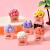 5pcs Simulated Bouquet Decoration Resin Decorative Accessories Desktop Ornament Cream Adhesive DIY Jewelry Accessories