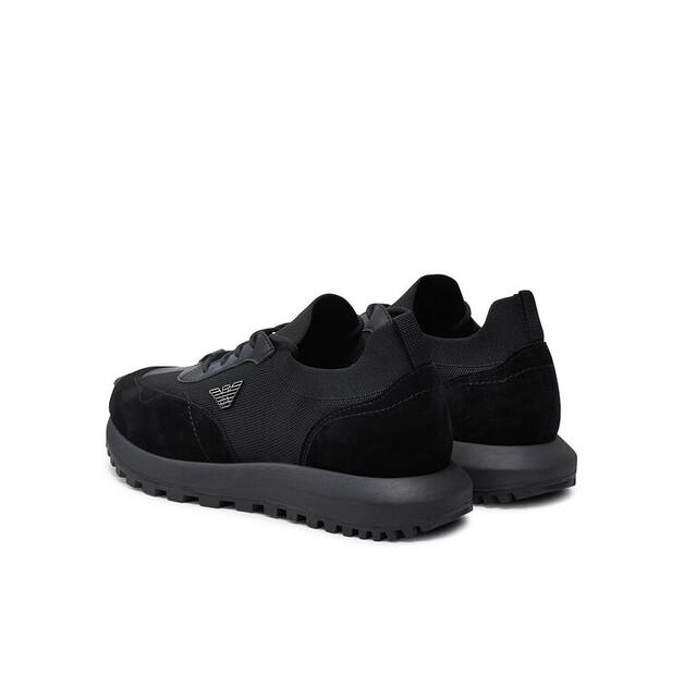 Мужские кроссовки Emporio Armani X4x659 xr105 чёрные