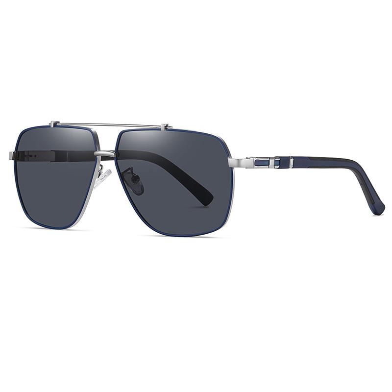 Pilot Polarized TR90 Frame Metal Sunglasses Square Double Bridge Men Women Driving Sun Glasses Luxury Cycling UV400 Eyewear