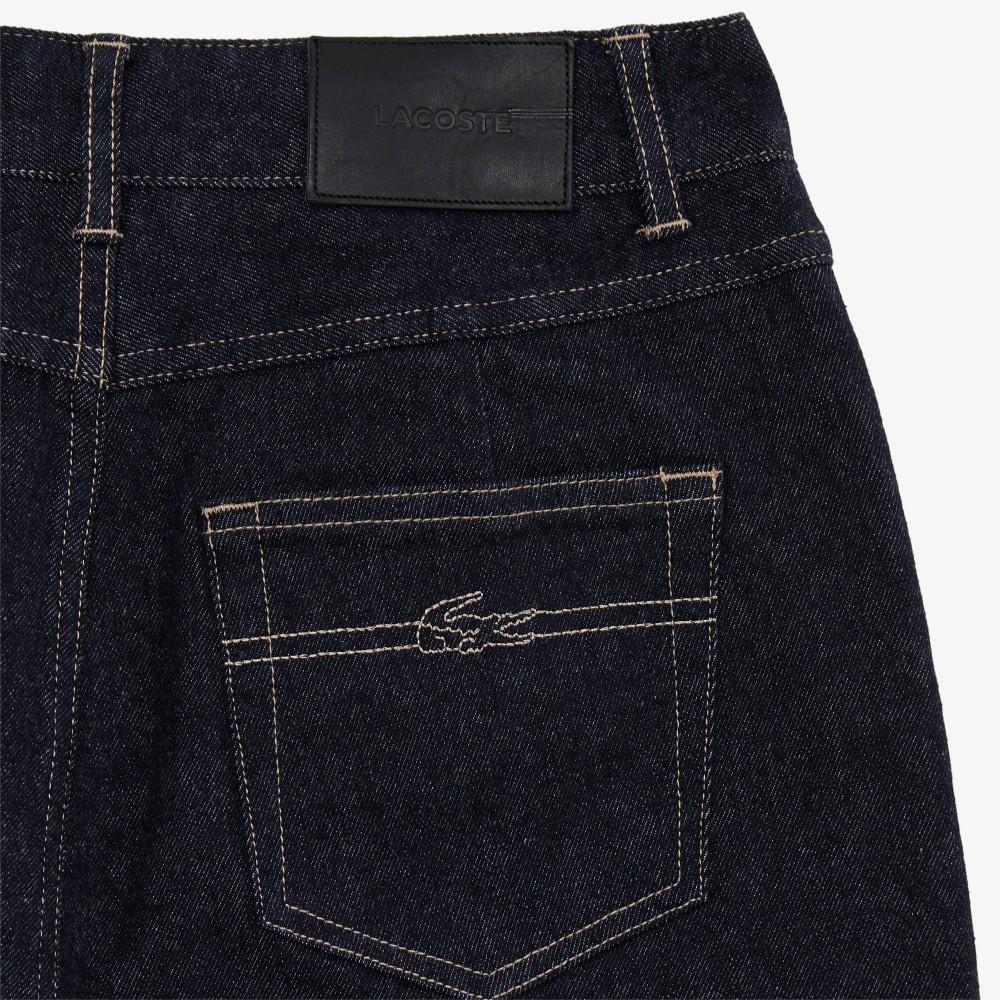 Lacoste Women's Semi-Wide Casual Denim Pants HF608E-55NHDE