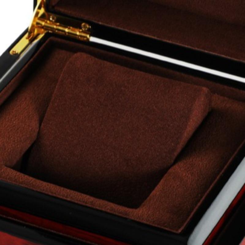 Einzelne Uhrenaufbewahrungsbox Herren Armbanduhren Etuis Luxus Mechanische Uhren Boxen Uhren Präsentationsetui mit herausnehmbaren Kissen