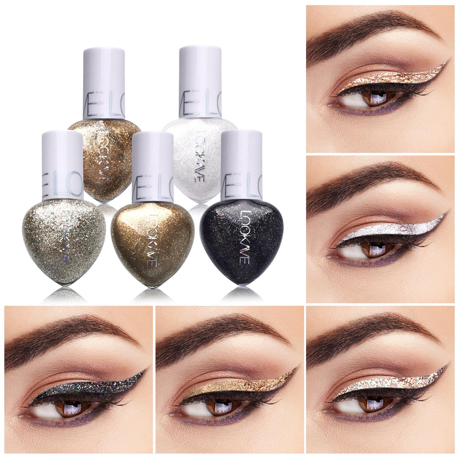 

5 цветов блестящая подводка для глаз Алмазная блестящая жидкая подводка для глаз инструмент для макияжа глаз для женщин-девушек