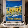 Custom Text Tapestry Leeds Rhinos Print Wall Tapestry Indoor Living Room Wall Decor