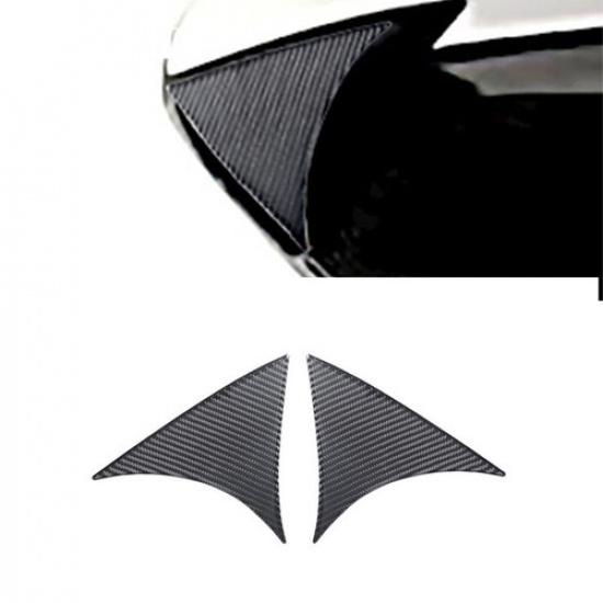 Carbon Fiber Rear Window Spoiler Wing Trim For Mazda 3 Axela Hatchback 2014-2018