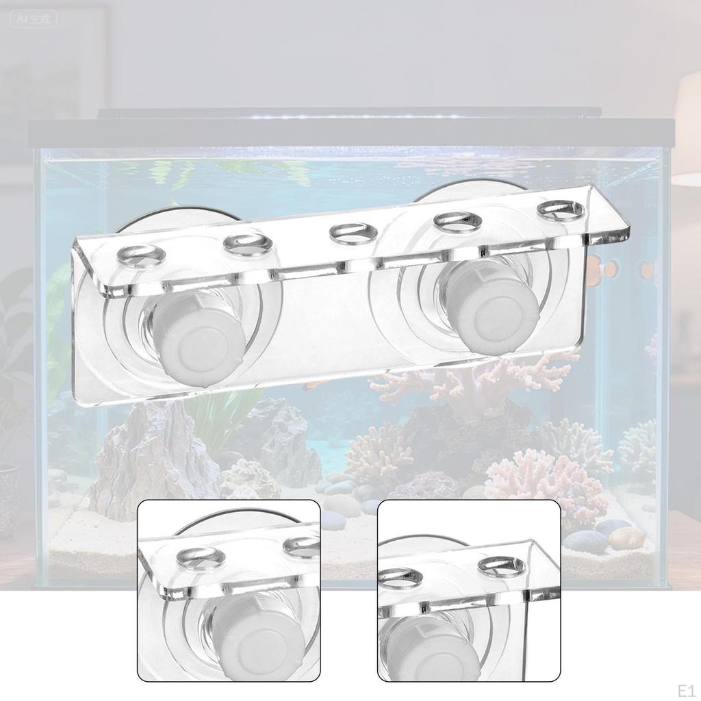Rack Acrylic Efficiency Support Holder Double Suction Cups Household Aquarium Stand Coral Broken