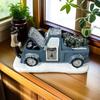 Christmas Truck Model Resin Vintage Rustic Car Model Car Christmas Decorations for Holiday Party Offices Home Room Desk Desktop