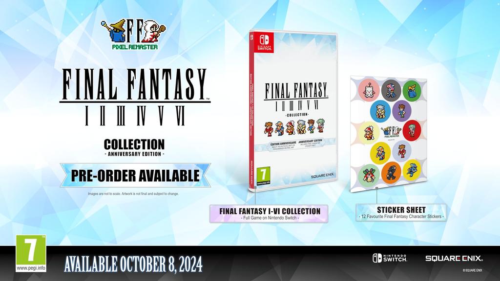 PS4 PlayStation 4 Final Fantasy Pixel Remaster Collection Anniversary 2D Pixel Final Fantasy Final Fantasy Collection Anniversary Edition Included