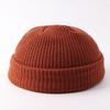 Melon Hat Men's and Women's Trend Autumn and Winter Wool Hat Student Fashion Flanged Yuppie Cold Hat Women's Brimless Knitting