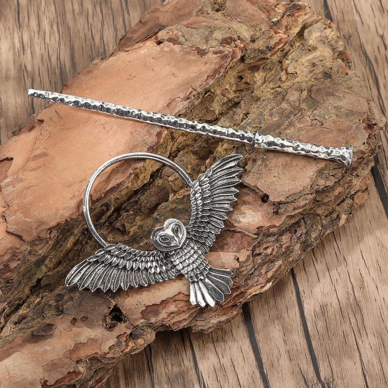 European Viking Retro Owl Hairpin - Trendy Norwegian Style Party Accessory