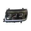 Compatible with Toyota Land Cruiser LC100 1998-2007 Headlight Assembly with LED Daytime Running Lights and Turn Signals.