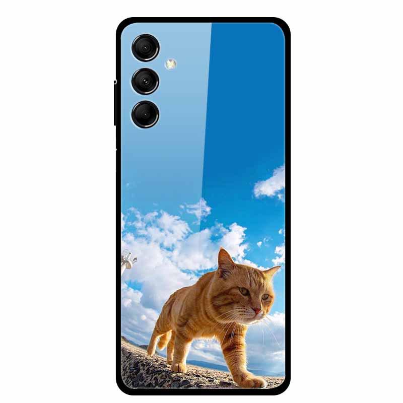 Kreative Landschaft Tierkunst Gehärtetes Glas Hülle für Samsung M14 5G