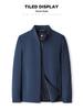 2026 Men's High-Grade Business Casual Stand-Up Collar Jacket: Spring/Autumn Middle-Aged Dad's Top